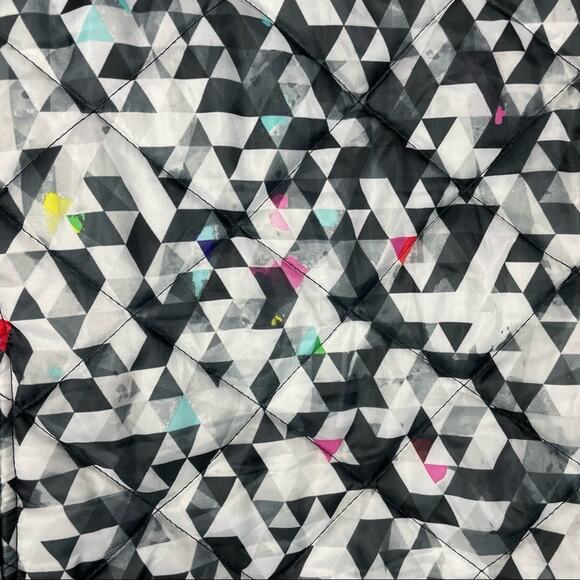 RBX | Snow Jacket Geometric Shapes Black White Snowboard Ski - Picture 6 of 10